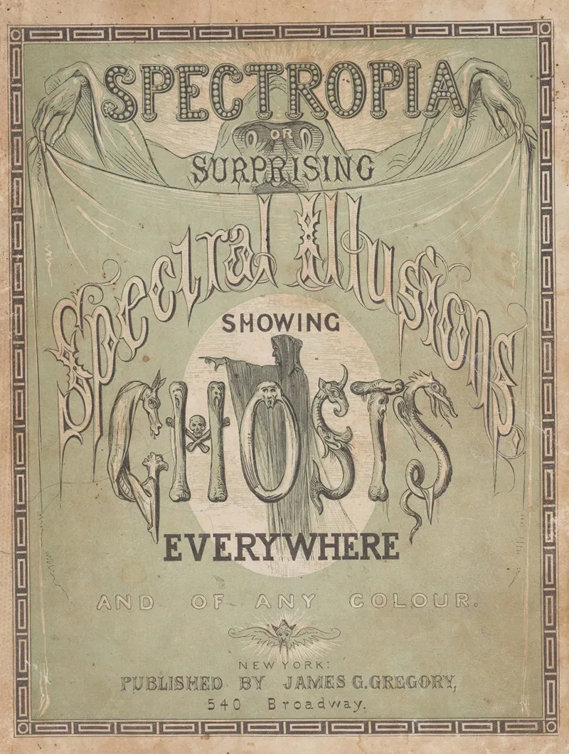 Spectropia Or Surprising Spectral Illusions Showing Ghosts Everywhere And Of Any Colour Pl 01 Wall Art by J.H. Brown - High-Resolution Digital Print
