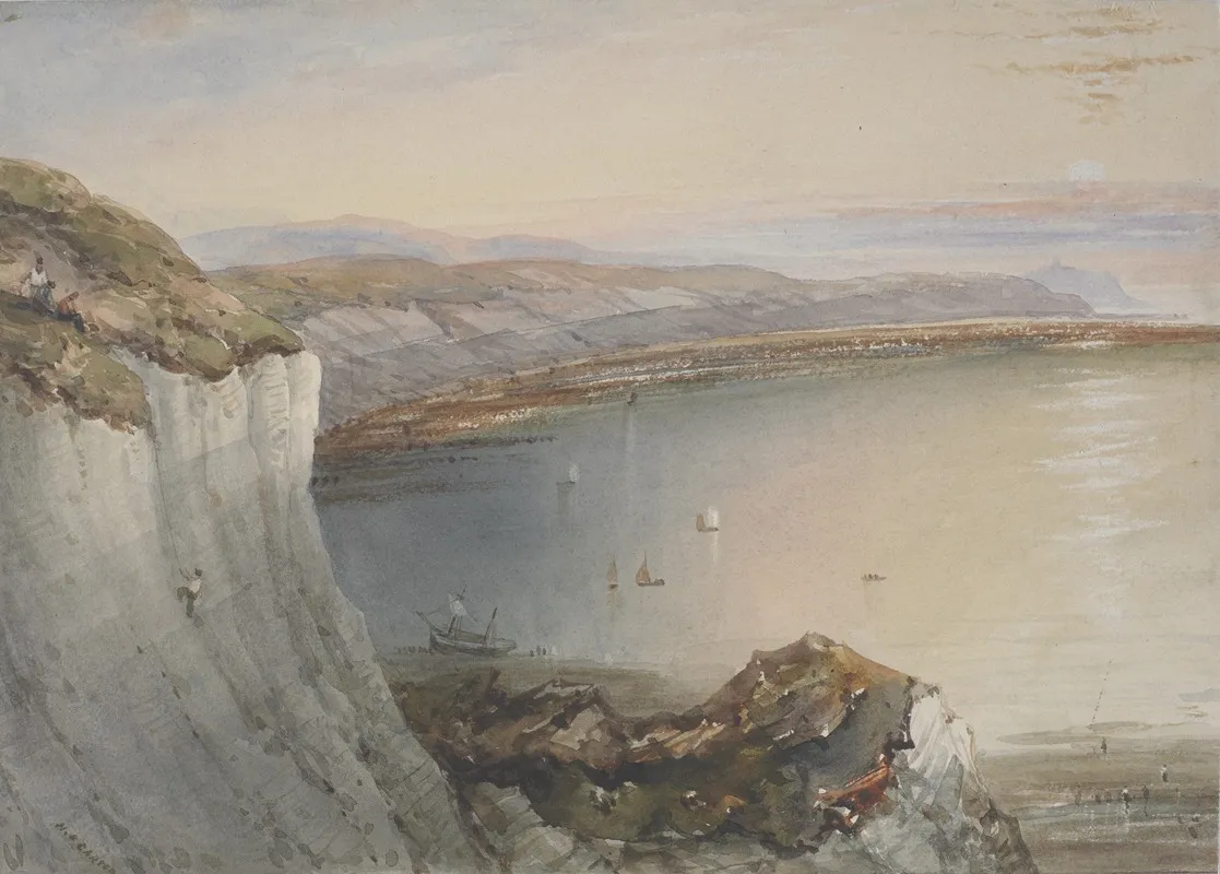 Speeton Cliffs Filey Yorkshire Wall Art by Henry Barlow Carter - High-Resolution Digital Print