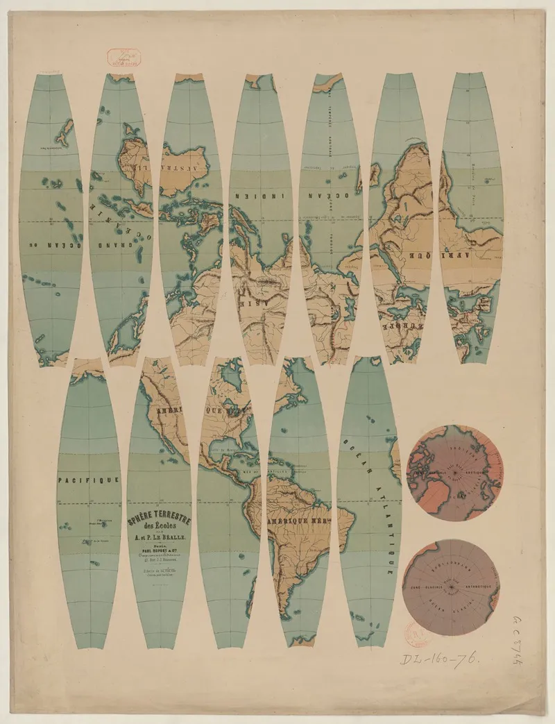 Sphere Terrestre Des Ecoles Wall Art by Alexandre Le Béalle - High-Resolution Digital Print