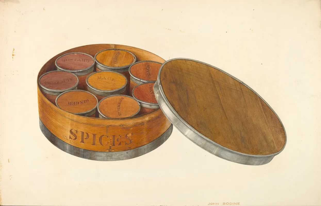 Spice Box 6 Wall Art by John Bodine - High-Resolution Digital Print