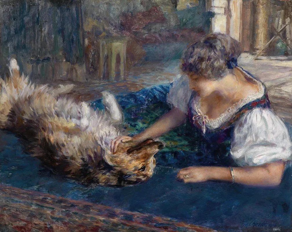 Spielgefahrten Wall Art by Ferdinand Max Bredt - High-Resolution Digital Print