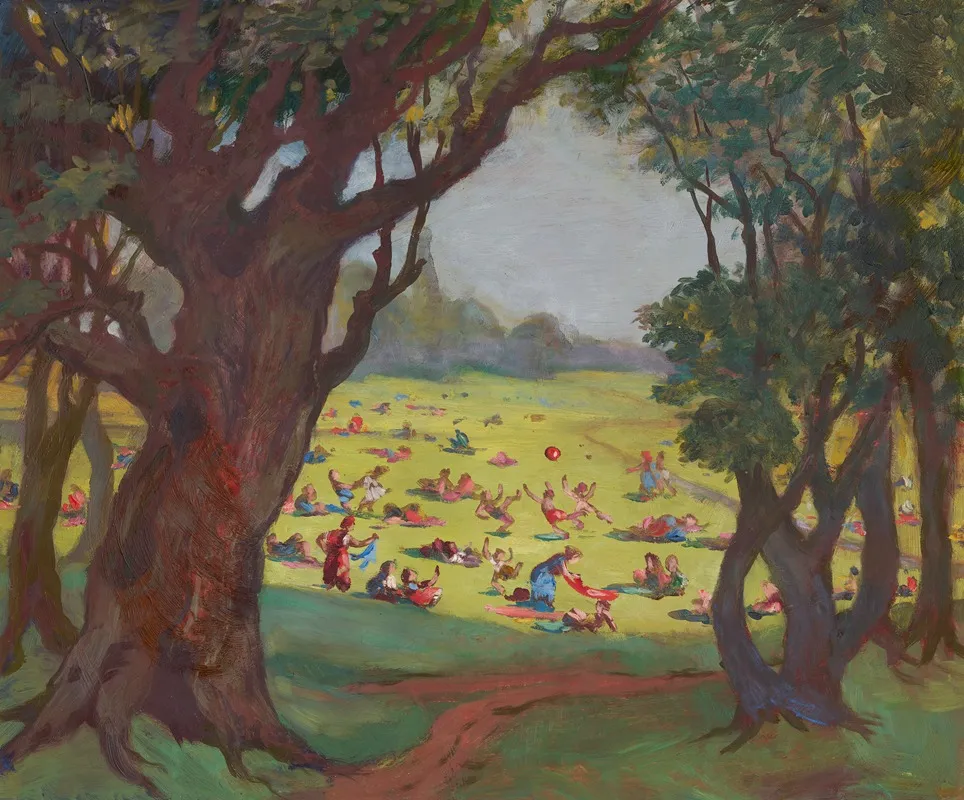 Spielwiese Im Prater Wall Art by Alice Wanke - High-Resolution Digital Print
