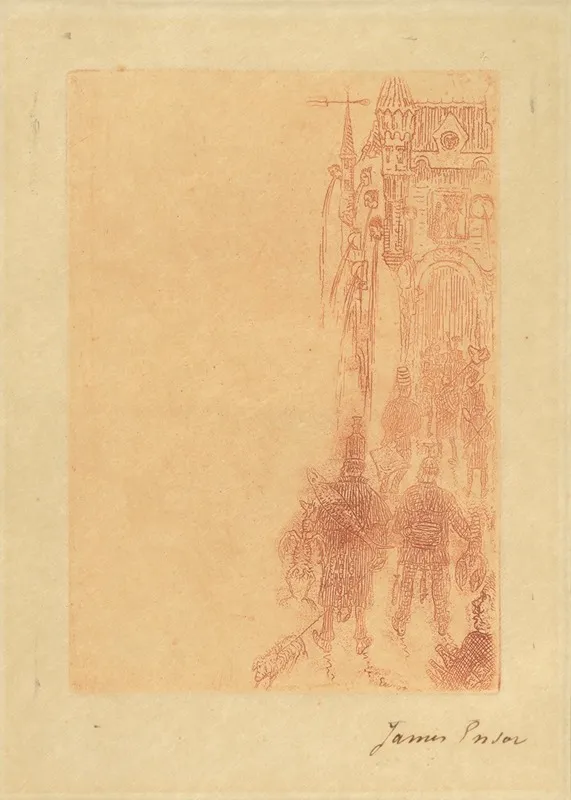 Spijskaart Voor Charles Vos Wall Art by James Ensor - High-Resolution Digital Print