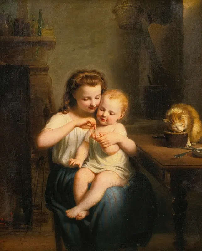 Spin The Top Wall Art by Fritz Zuber-Bühler - High-Resolution Digital Print