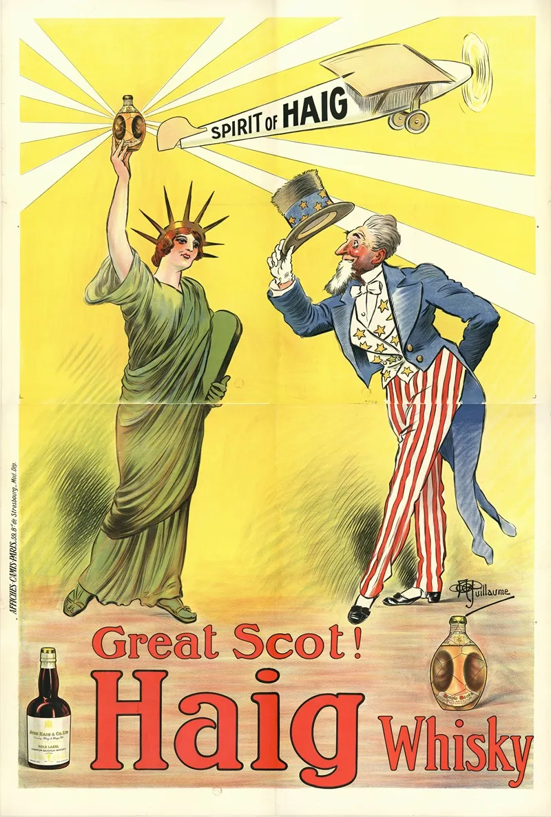 Spirit Of Haig Great Scot Haig Whisky Wall Art by Albert Guillaume - High-Resolution Digital Print