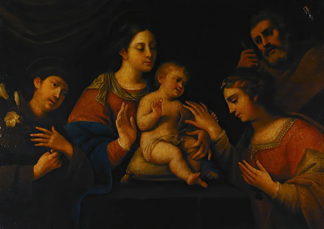 Spiritual Betrothal Of Saint Catherine Of Alexandria With The Infant Jesus