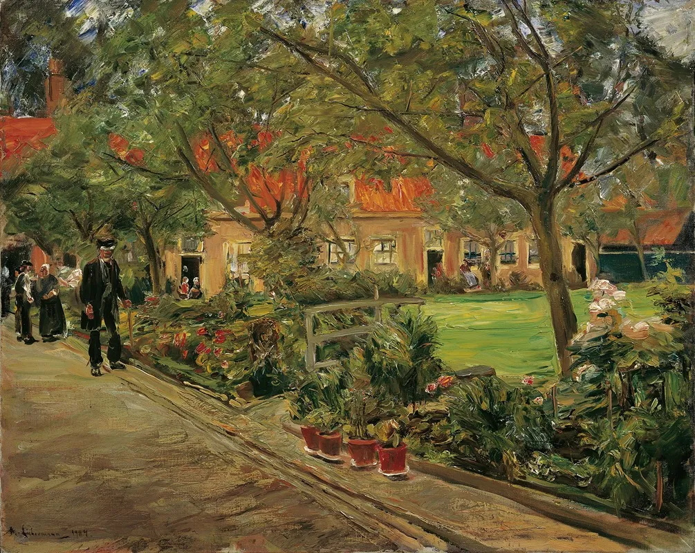 Spitalgarten In Edam Wall Art by Max Liebermann - High-Resolution Digital Print