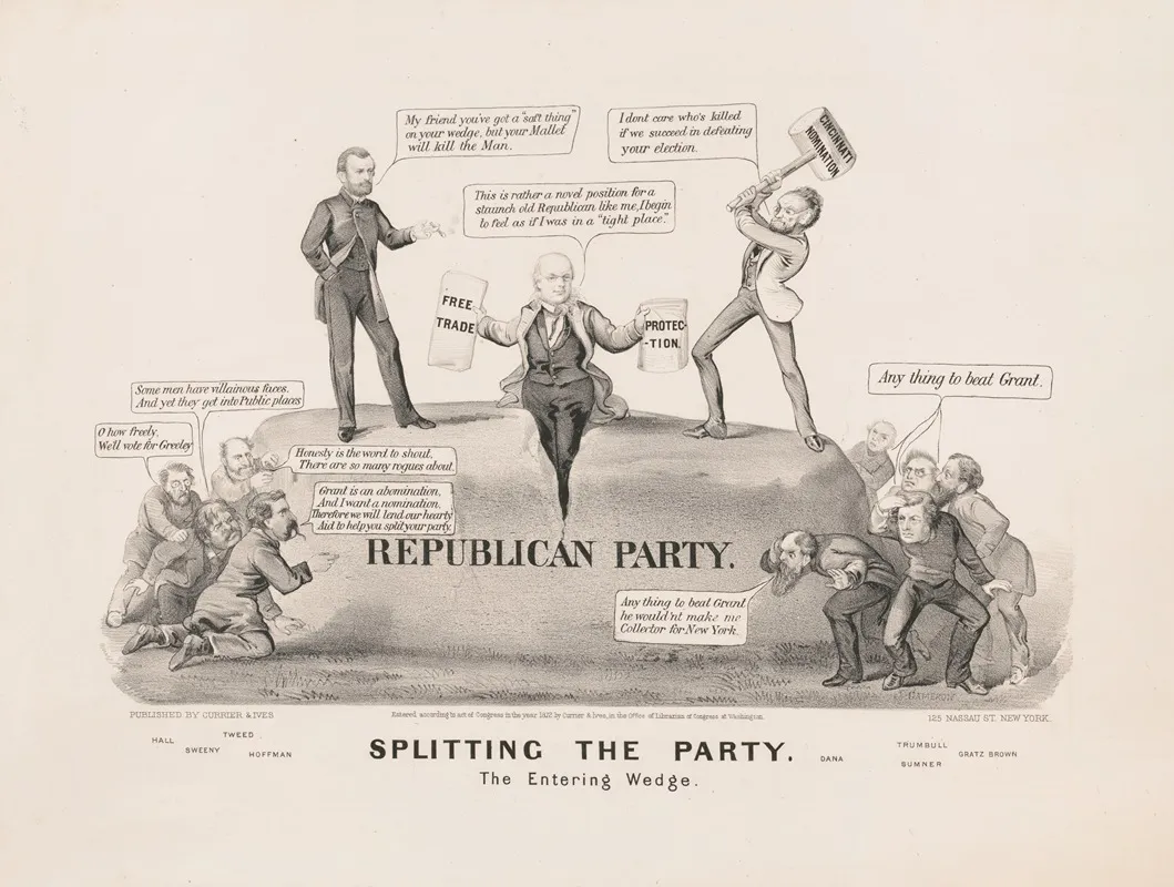 Splitting The Party The Entering Wedge Wall Art by John Cameron - High-Resolution Digital Print