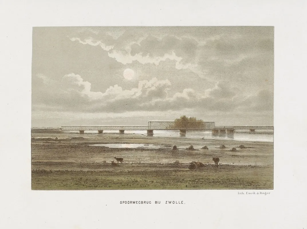 Spoorwegbrug Bij Zwolle