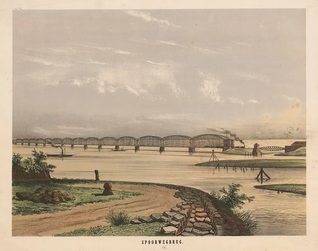 Spoorwegbrug Wall Art by Hendrik Jan van Lummel - High-Resolution Digital Print