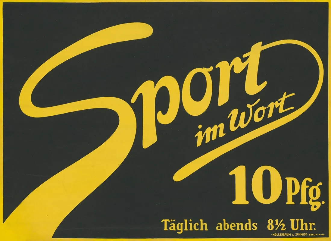 Sport Im Wort Wall Art by Hollerbaum &amp; Schmidt - High-Resolution Digital Print