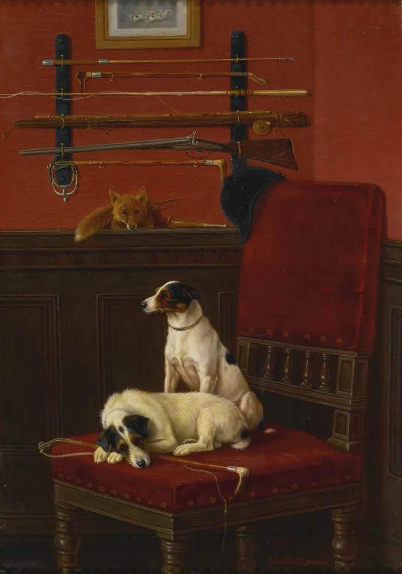 Sporting Quarters Wall Art by Valentine Thomas Garland - High-Resolution Digital Print