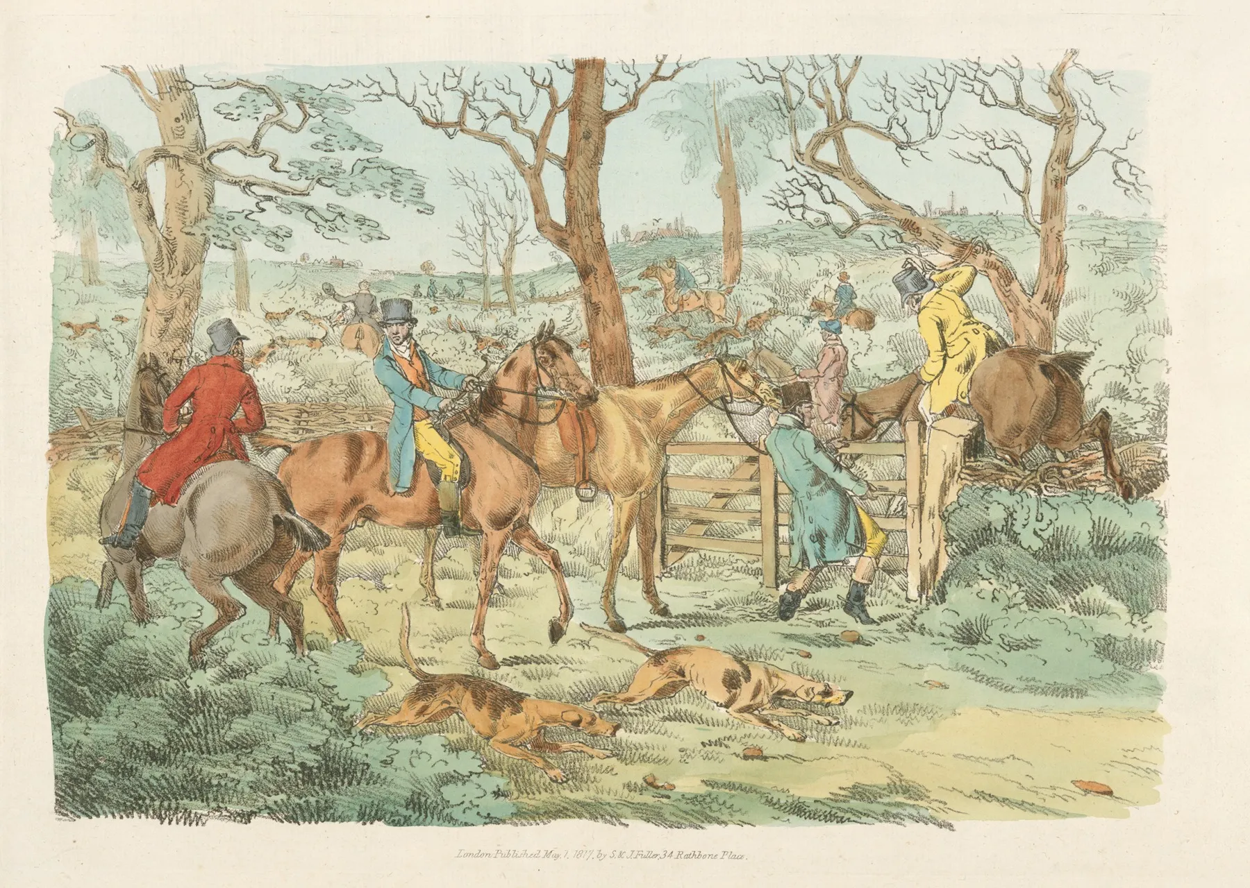 Sportsmen Within An Enclosure