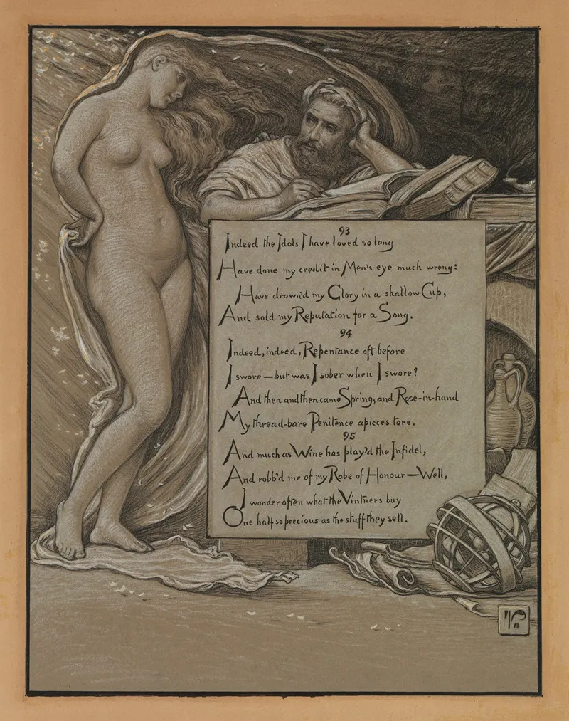 Spring 26 Wall Art by Elihu Vedder - High-Resolution Digital Print