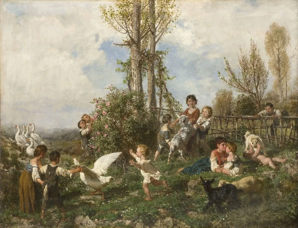 Spring 40 Wall Art by Filippo Palizzi - High-Resolution Digital Print