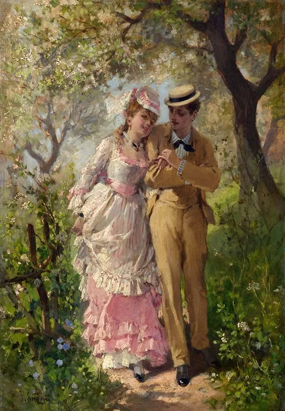 Spring 4 Wall Art by Philippe-Jacques Linder - High-Resolution Digital Print