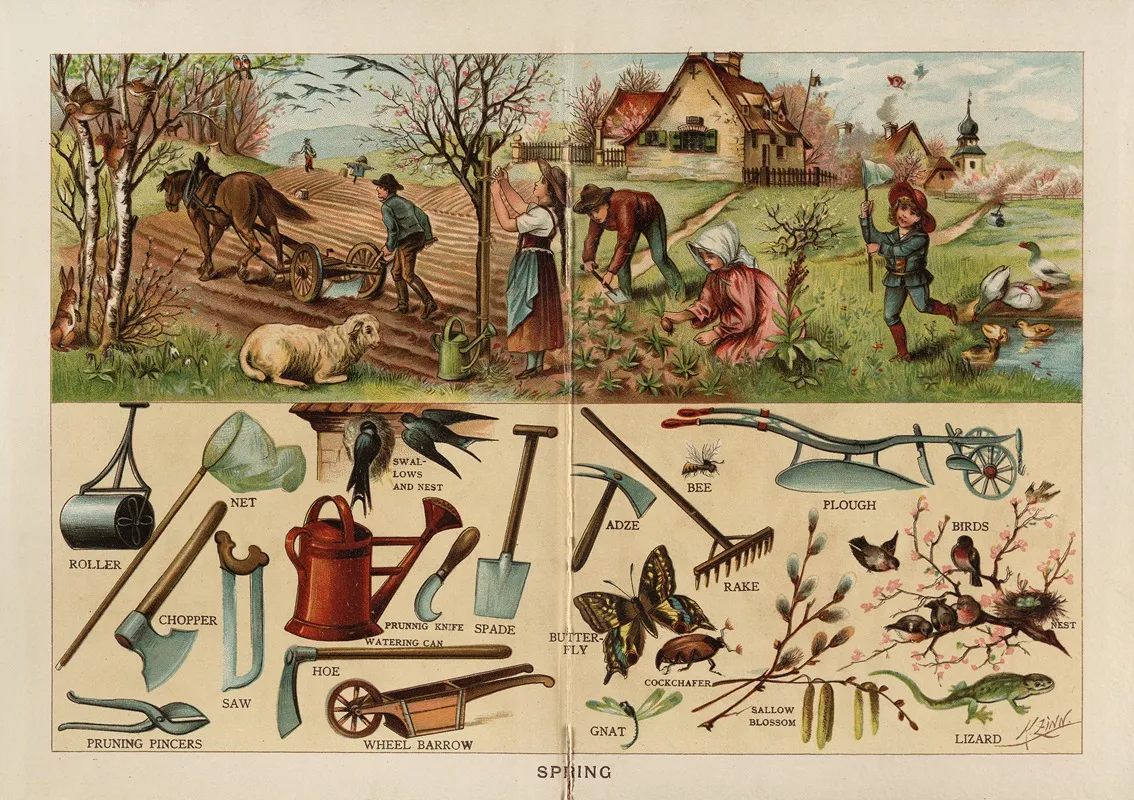 Spring 51 Wall Art by Frederick Warne &amp; Co - High-Resolution Digital Print