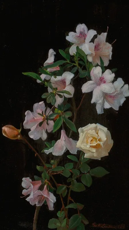 Spring Blossoms Wall Art by George Cochran Lambdin - High-Resolution Digital Print