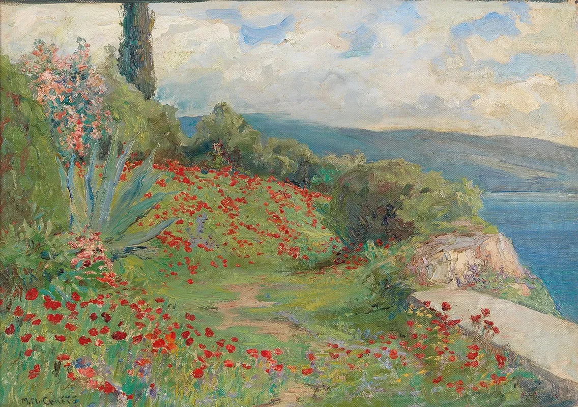 Spring Day On The Coast Wall Art by Menci Clement Crnčić - High-Resolution Digital Print