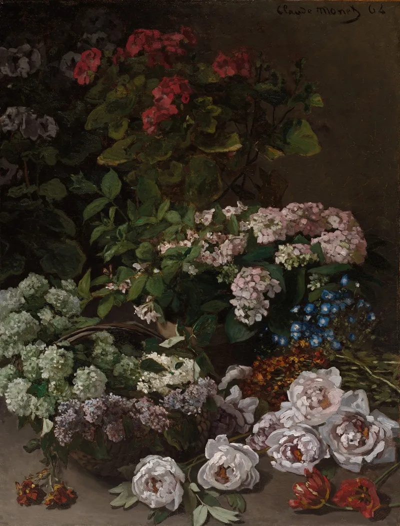 Spring Flowers 5 Wall Art by Claude Monet - High-Resolution Digital Print