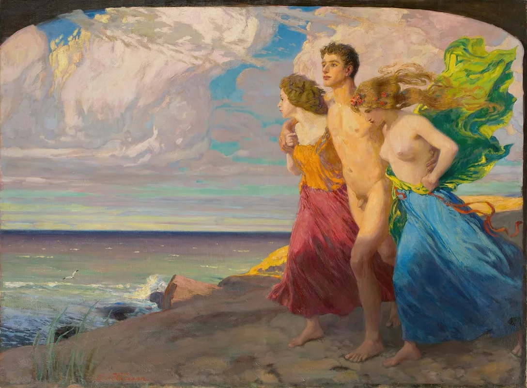 Spring Storm Wall Art by Ludwig von Hofmann - High-Resolution Digital Print