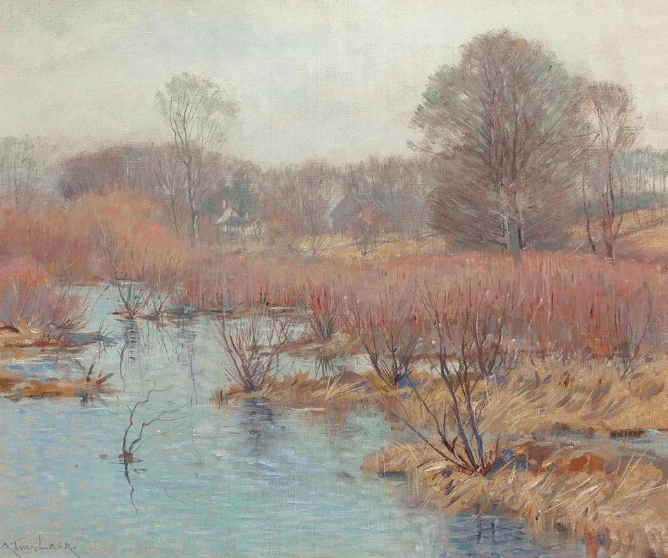Spring Wetlands Wall Art by Alexander Theobald Van Laer - High-Resolution Digital Print