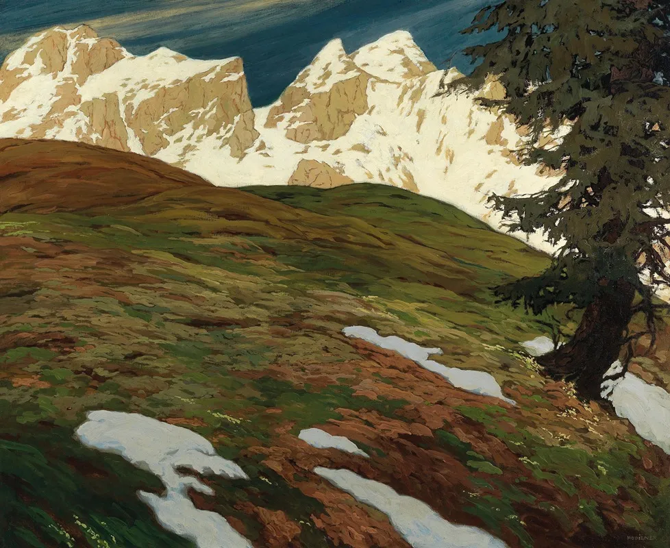 Springtime In The Mountains Wall Art by Hugo Hodiener - High-Resolution Digital Print