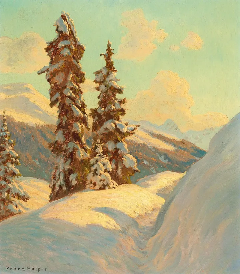 Spruce On The Schatzalp Wall Art by Franz Holper - High-Resolution Digital Print