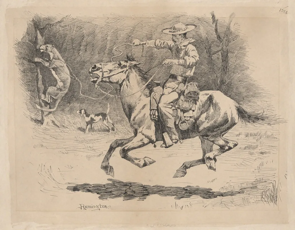 Spurring His Horse In Pursuit