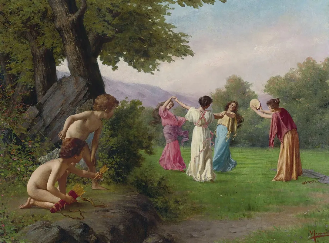 Spying Their Target Wall Art by Vittorio Reggianini - High-Resolution Digital Print