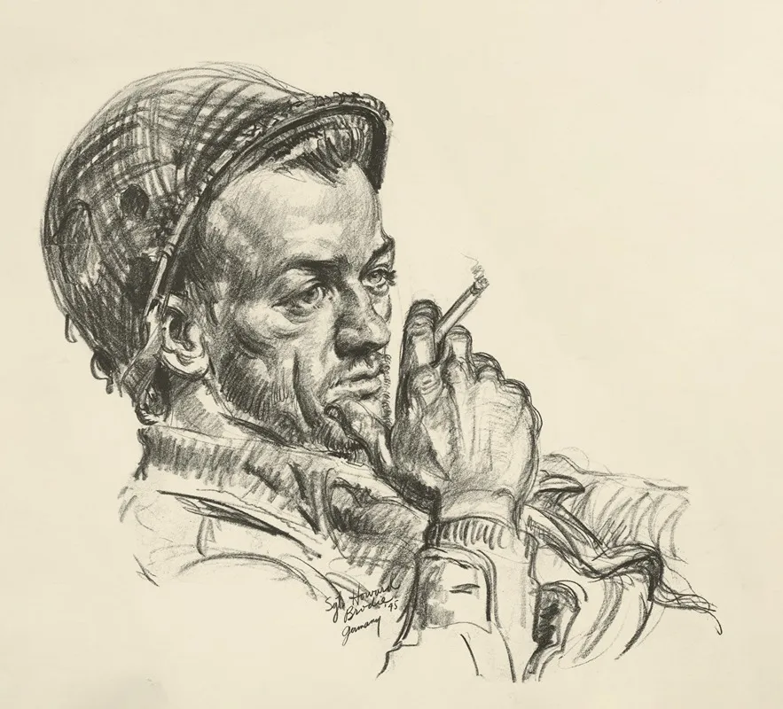 Squad Leader Wall Art by Howard Brodie - High-Resolution Digital Print