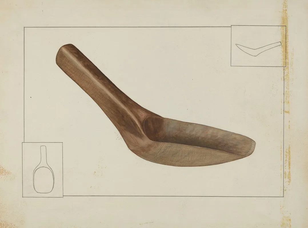 Square Wooden Spoon