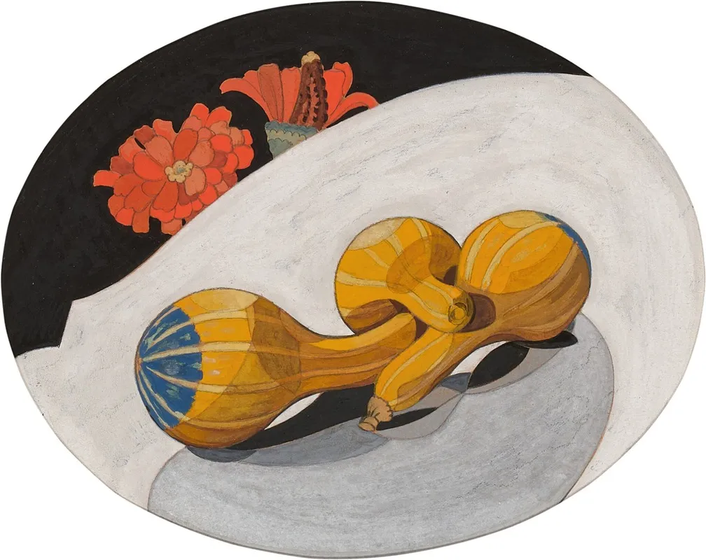 Squash And Zinnias Wall Art by Charles Demuth - High-Resolution Digital Print