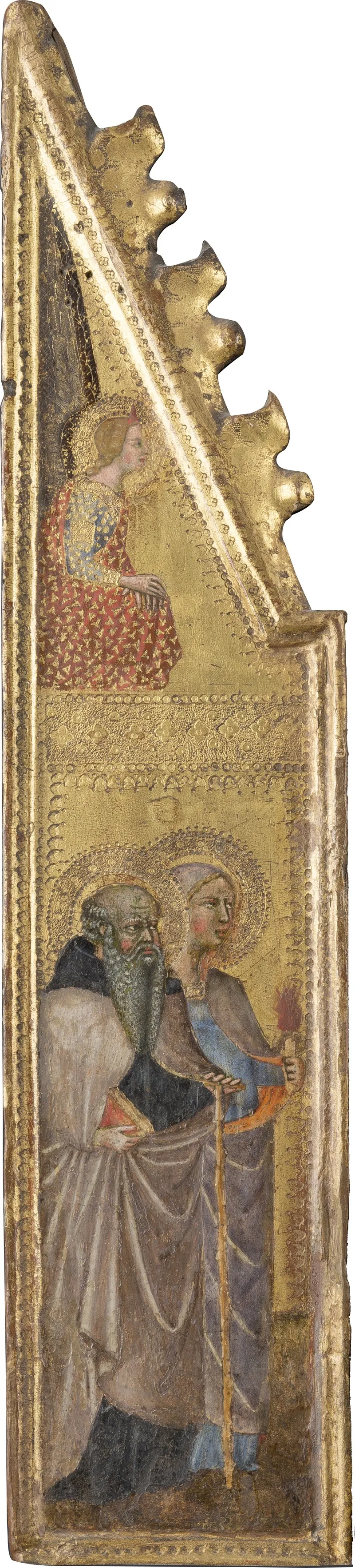 St Abba Antonius Female Saint With A Torch The Annunciation Angel Wall Art by Cristoforo di Bindoccio - High-Resolution Digital Print