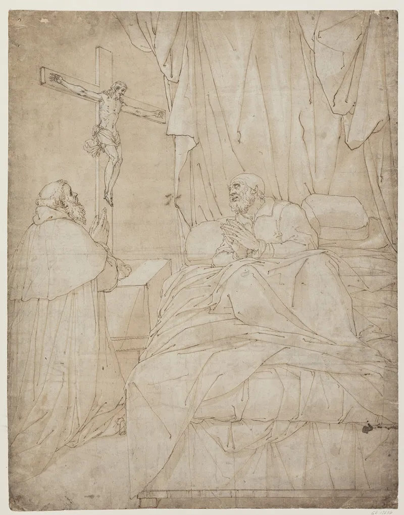 St Ambrose On His Deathbed 2