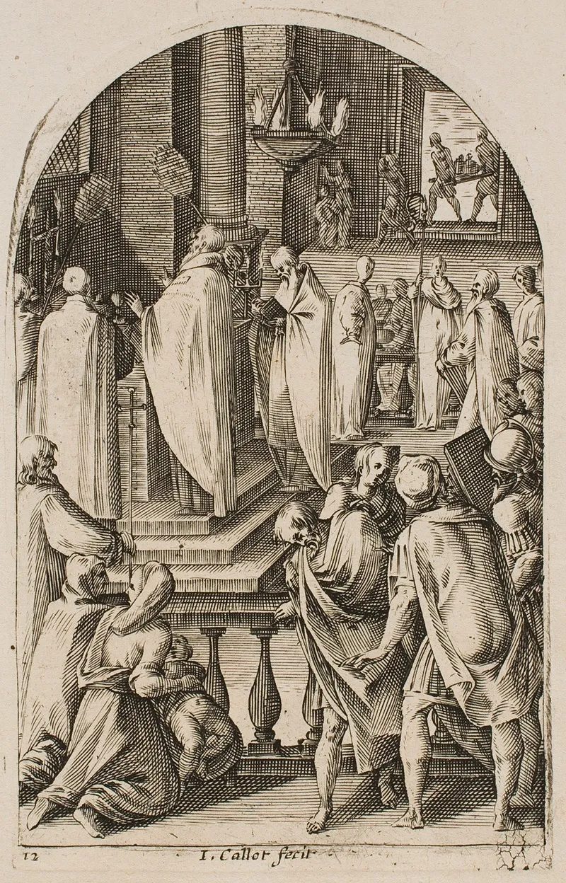 St Basil Celebrating The Sacrifice Of The Mass