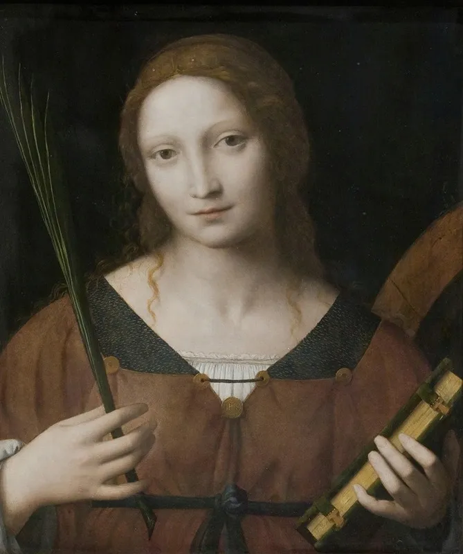 St Catherine Of Alexandria Wall Art by Bernardino Luini - High-Resolution Digital Print