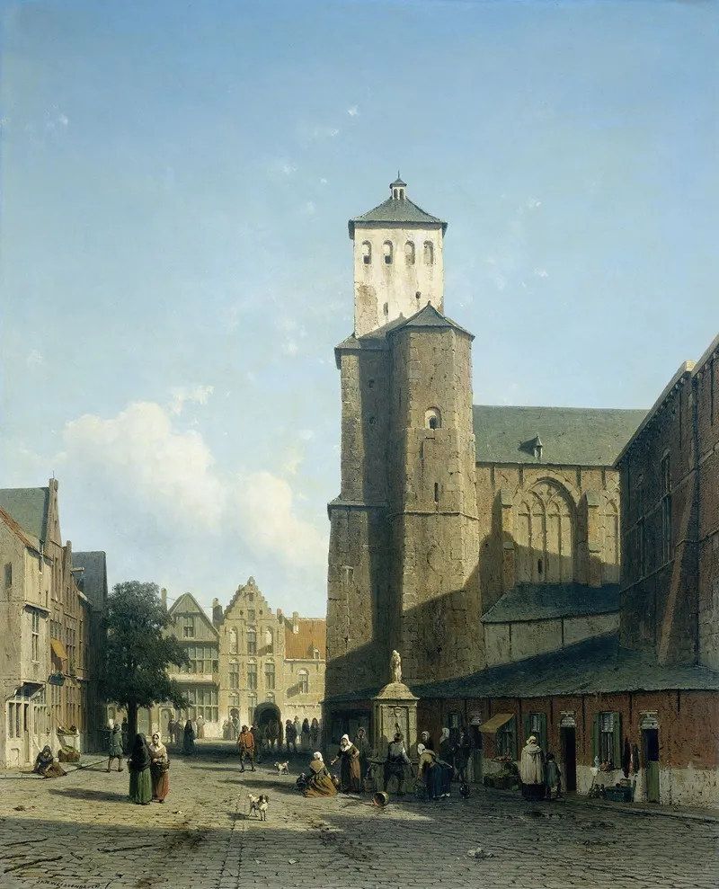 St Denis Church In Liege