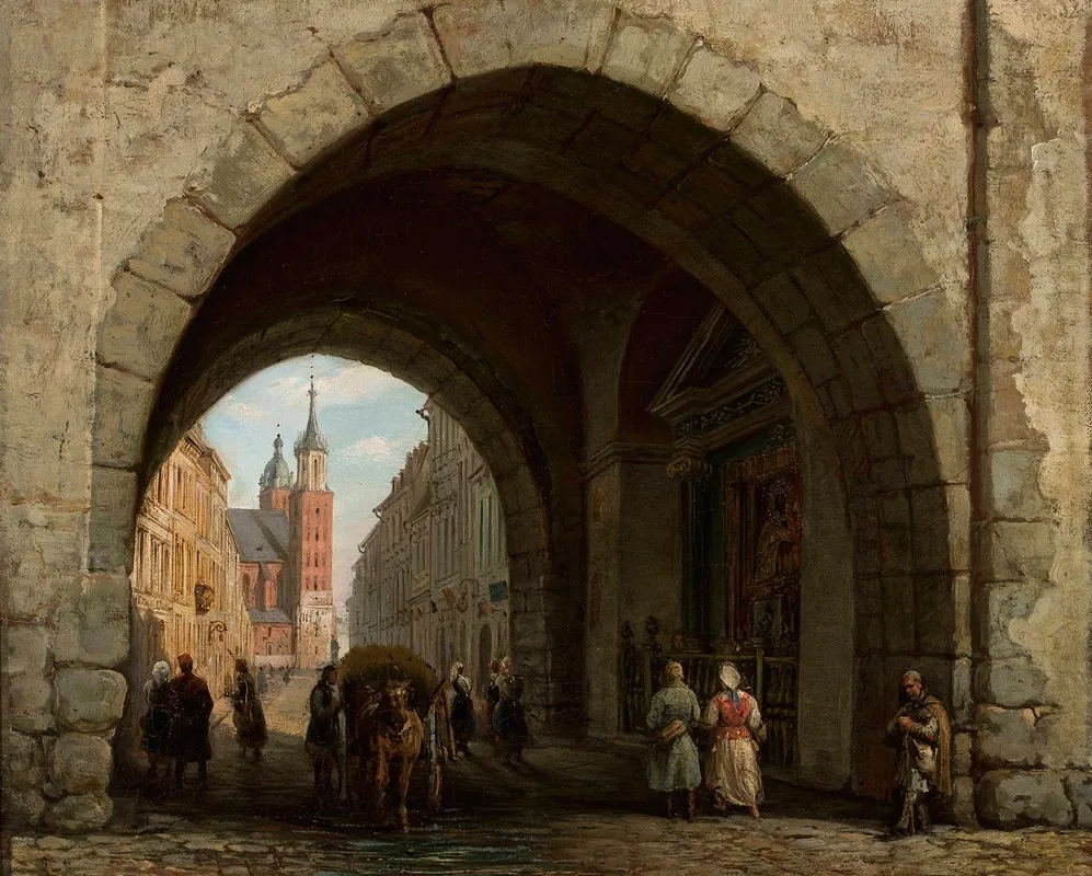St Florians Gate In Krakow Wall Art by Marcin Zaleski - High-Resolution Digital Print