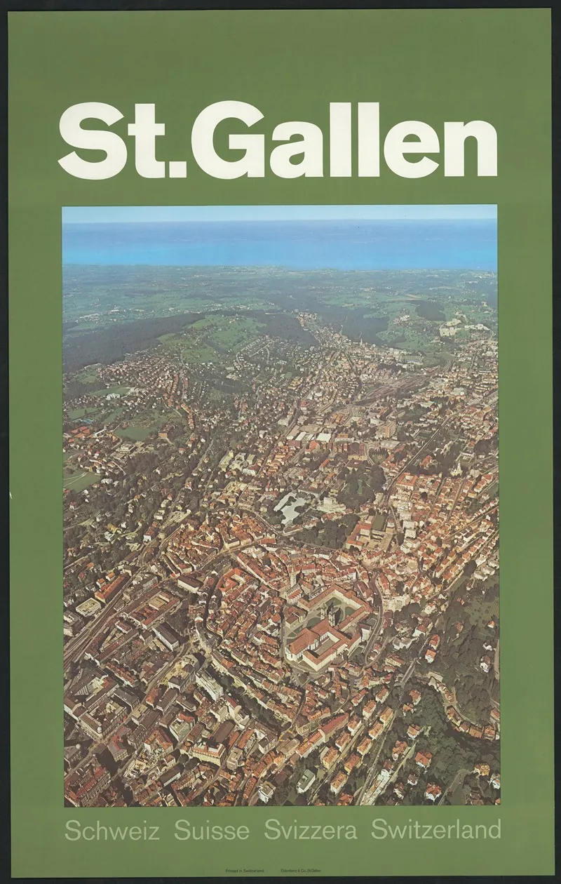 St Gallen Switzerland Wall Art by Eidenbenz &amp; Co - High-Resolution Digital Print