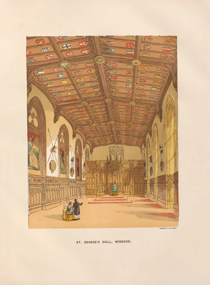 St Georges Hall Windsor Wall Art by Charles Knight - High-Resolution Digital Print