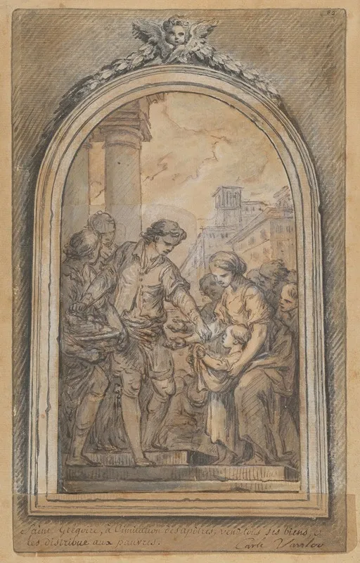St Gregory Distributing His Worldly Goods To The Poor