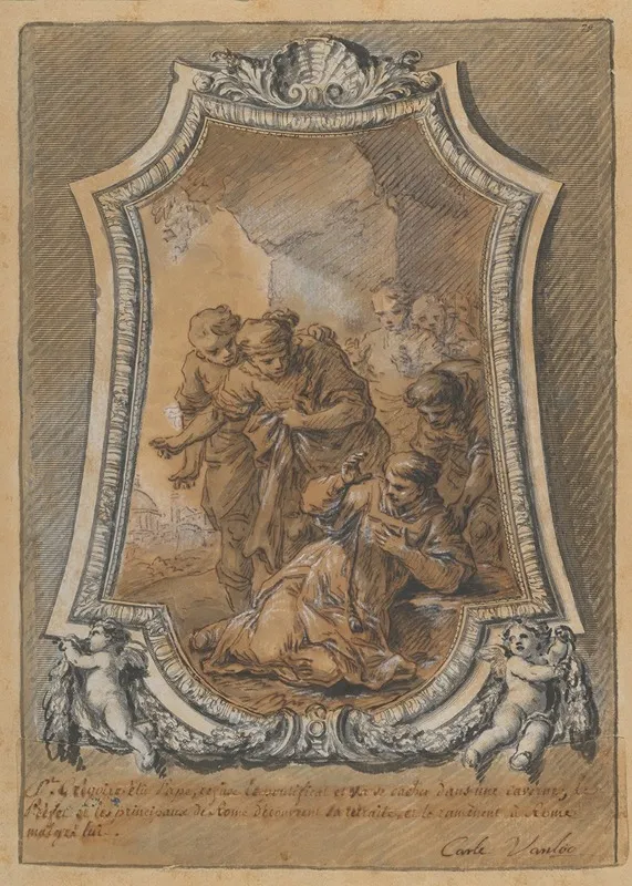 St Gregory Reluctant To Accept His Election As Bishop Of Rome