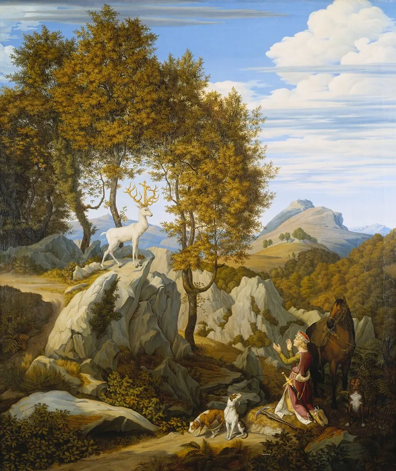 St Hubertus 2 Wall Art by Johann David Passavant - High-Resolution Digital Print