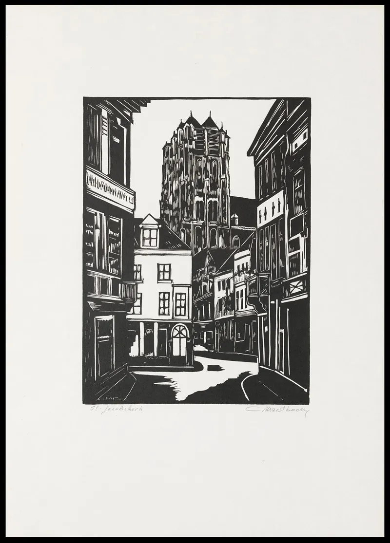 St Jacobskerk Te Antwerpen Wall Art by C. Marstboom - High-Resolution Digital Print