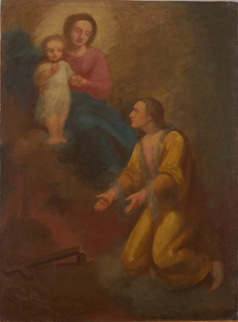 St Jan Kanty Before Our Lady Wall Art by Aleksander Kotsis - High-Resolution Digital Print