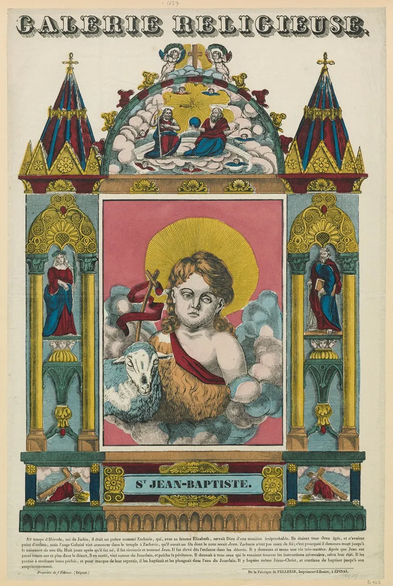 St Jean Baptiste Wall Art by Imp. Pellerin &amp; Cie - High-Resolution Digital Print