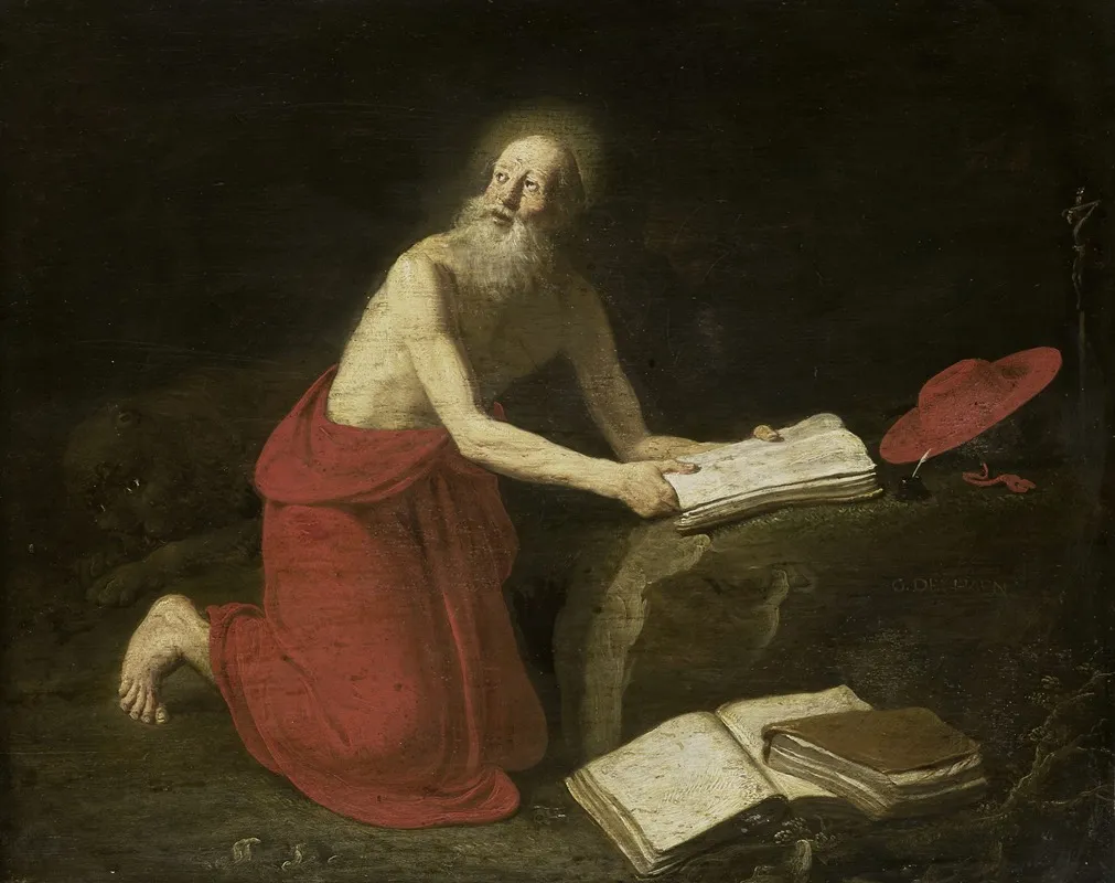 St Jerome 11 Wall Art by Gerrit de Haen - High-Resolution Digital Print