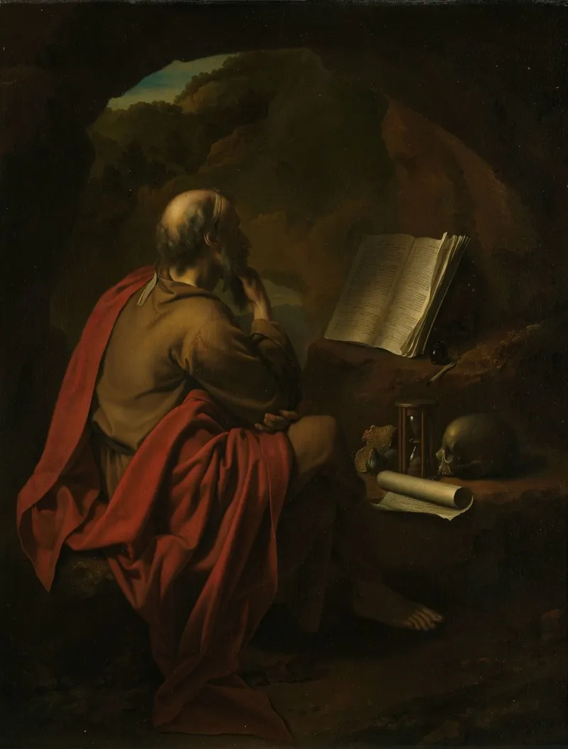 St Jerome 13 Wall Art by Pieter Van Der Werff - High-Resolution Digital Print
