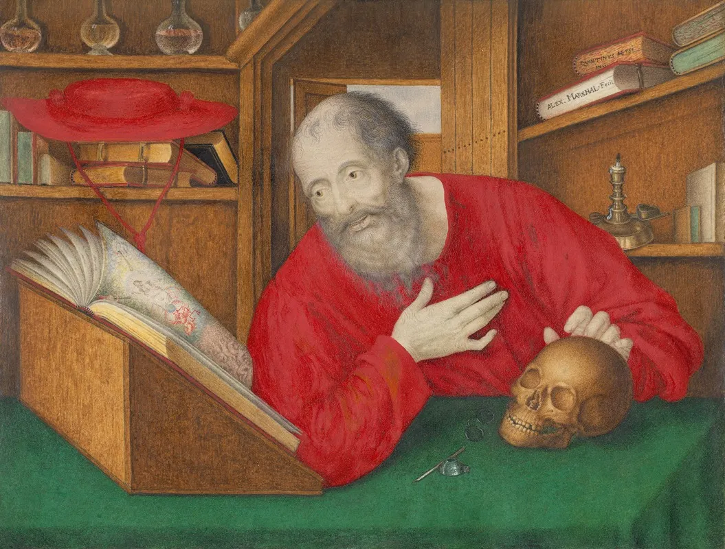 St Jerome In His Study 4 Wall Art by Alexander Marshal - High-Resolution Digital Print